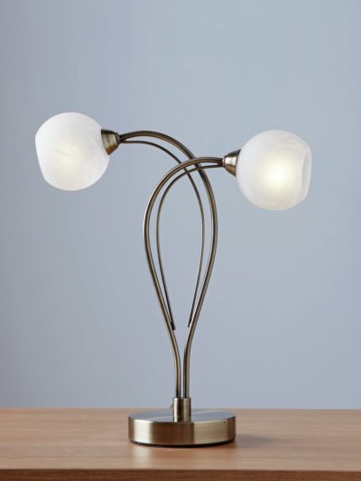 Collection Swirly 2 Light Alabaster Glass Touch Table Lamp Collection Swirly 2 Light Alabaster Glass Touch Table Lamp